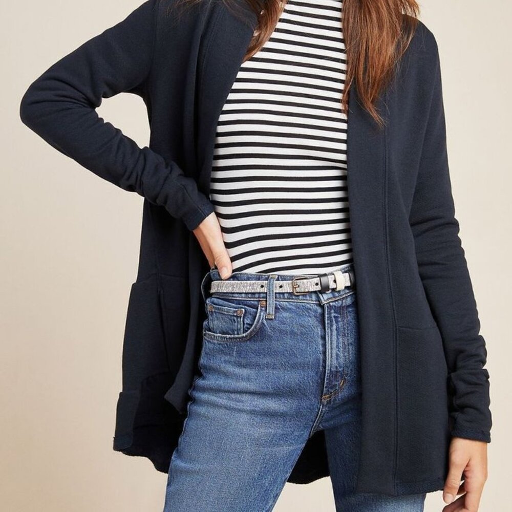 Anthropologie's Lila Tiered Cardigan in Black